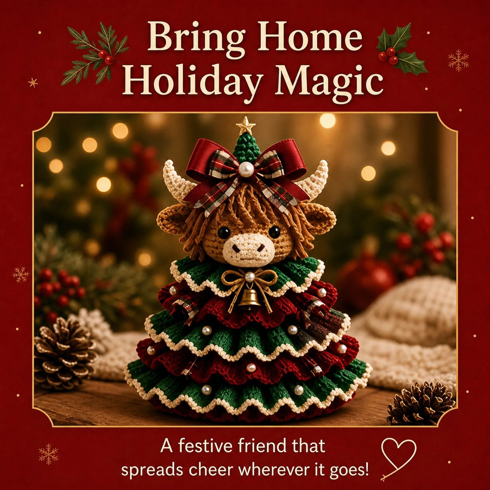 DIY Crochet Animal Christmas Tree Kit – 11 Designs – product image 4