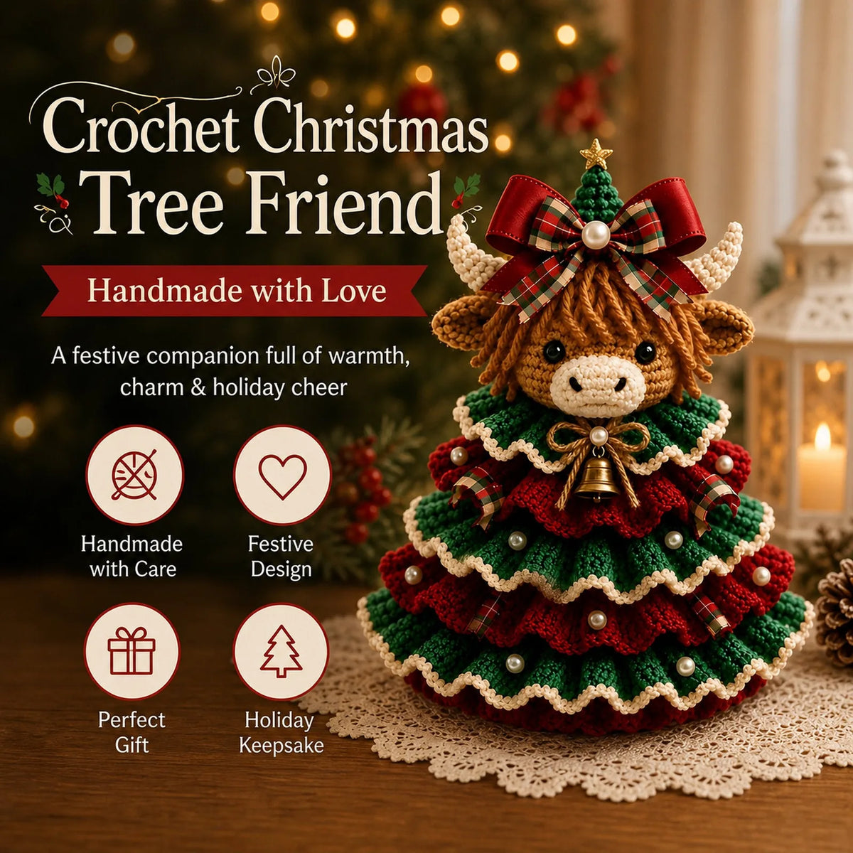 DIY Crochet Animal Christmas Tree Kit – 11 Designs – product image 5
