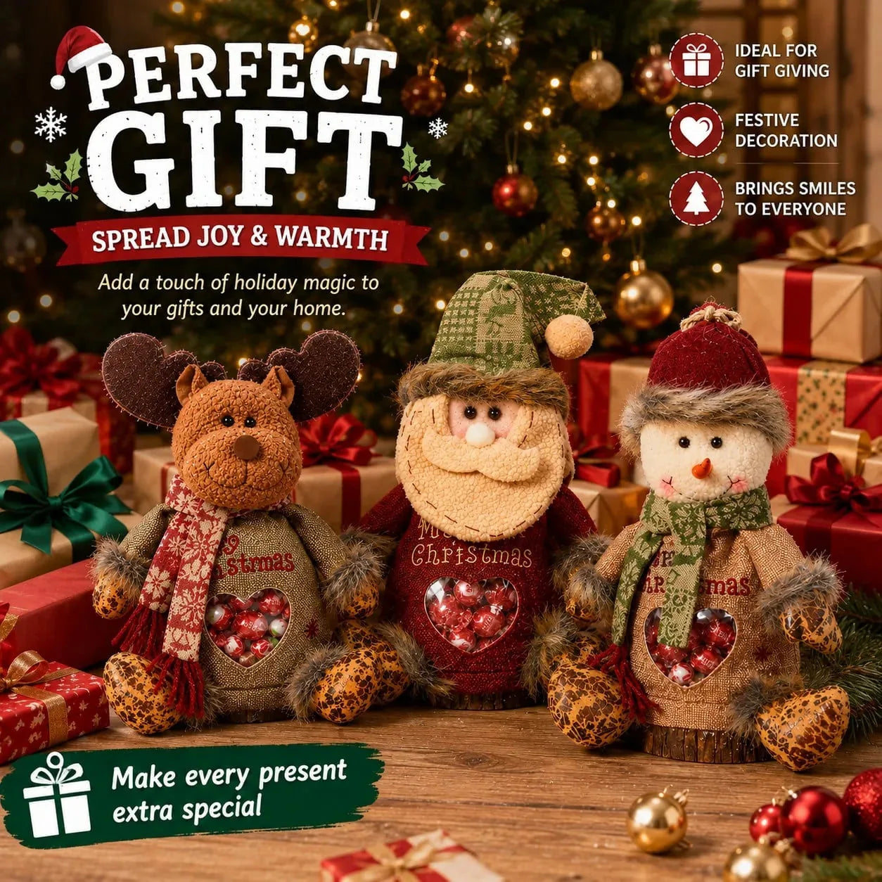 Christmas Character Candy Gift Bag – product image 1