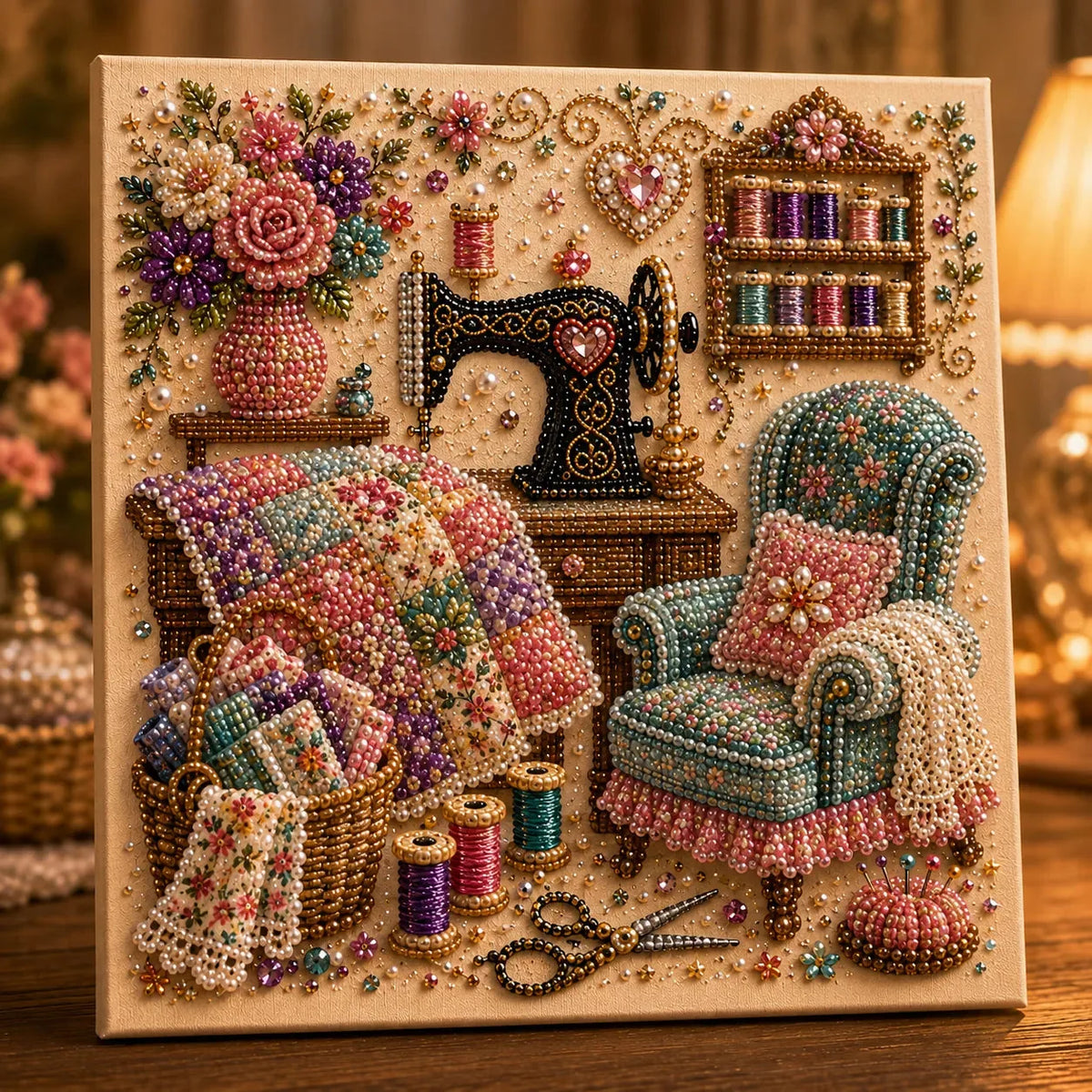 Cozy Hobby Room Diamond Painting Kit – 6 Designs – product image 4