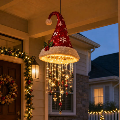 Lighted Santa Hat Hanging Chandelier – 3 Designs – product image 4