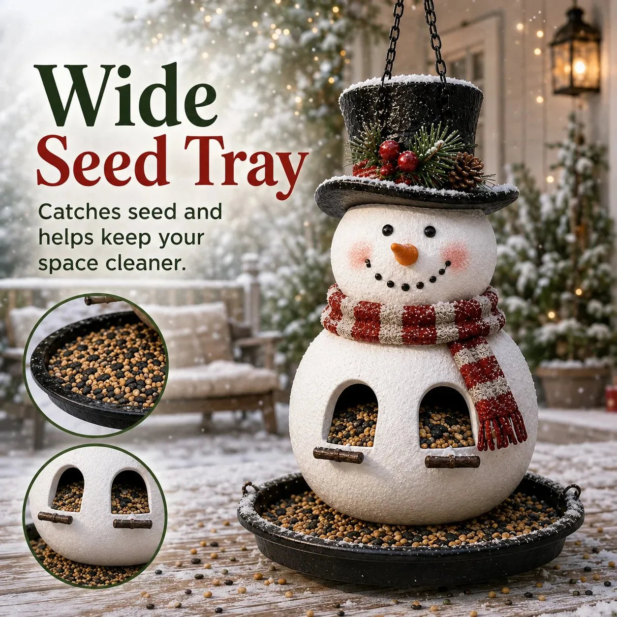 Christmas Garden Bird Feeder – 5 Designs – product image 3
