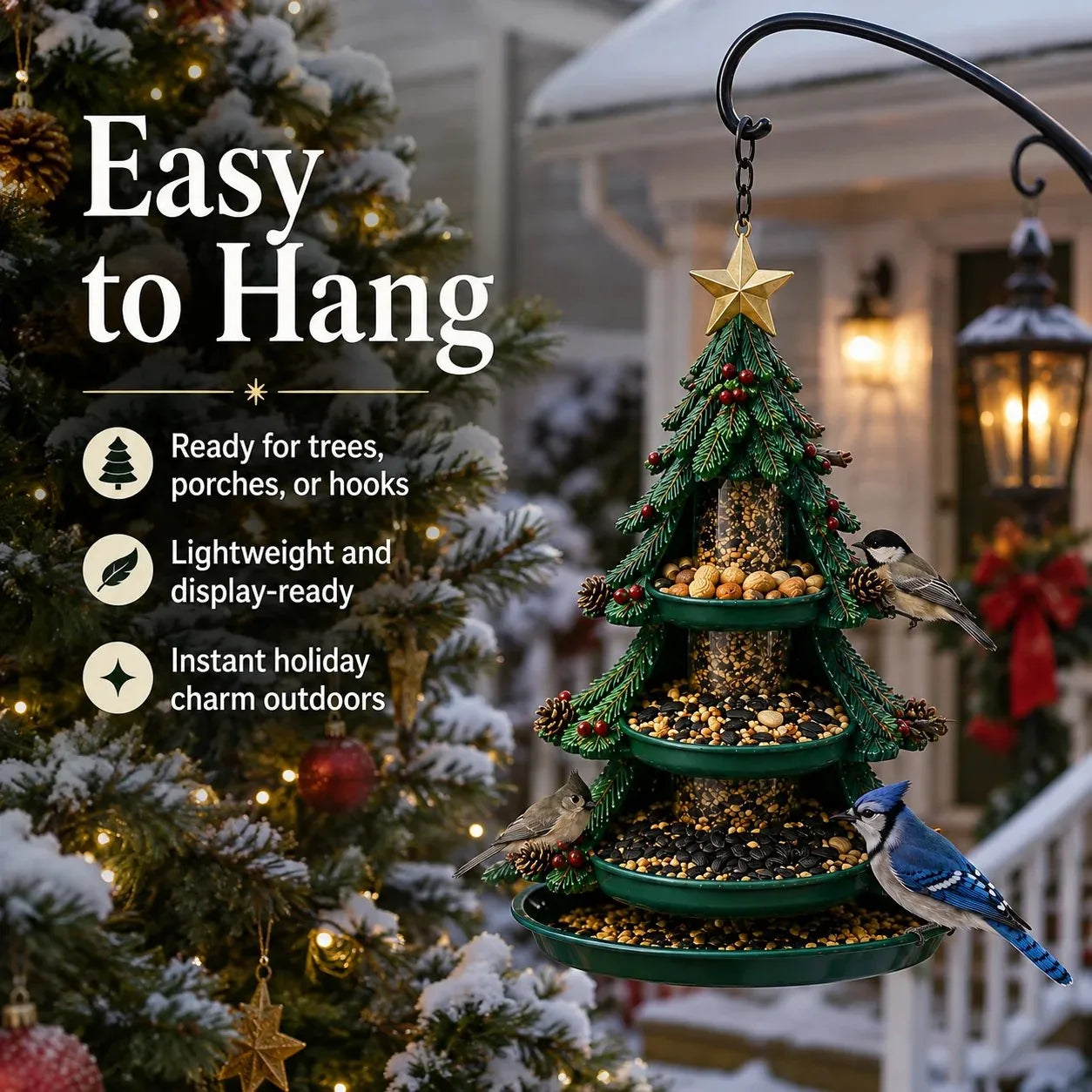 Christmas Garden Bird Feeder – 5 Designs – product image 8