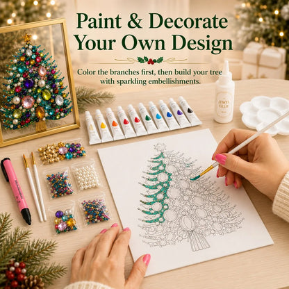DIY Jeweled Christmas Art Frame Kit – 8 Designs – product image 7