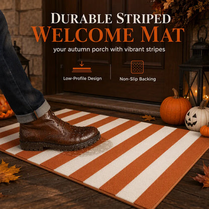 Striped Non-Slip Holiday Doormat – 7 Designs – product image 1