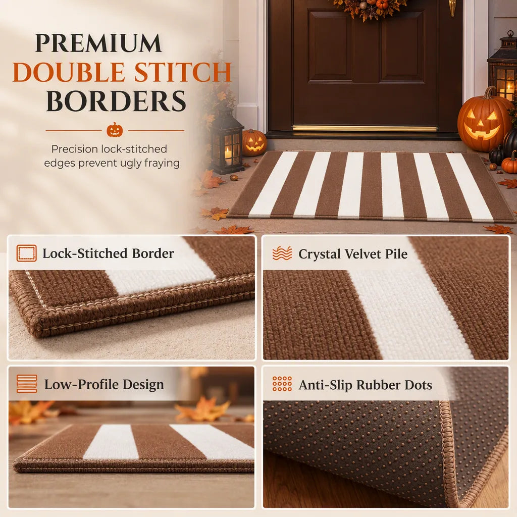 Striped Non-Slip Holiday Doormat – 7 Designs – product image 4