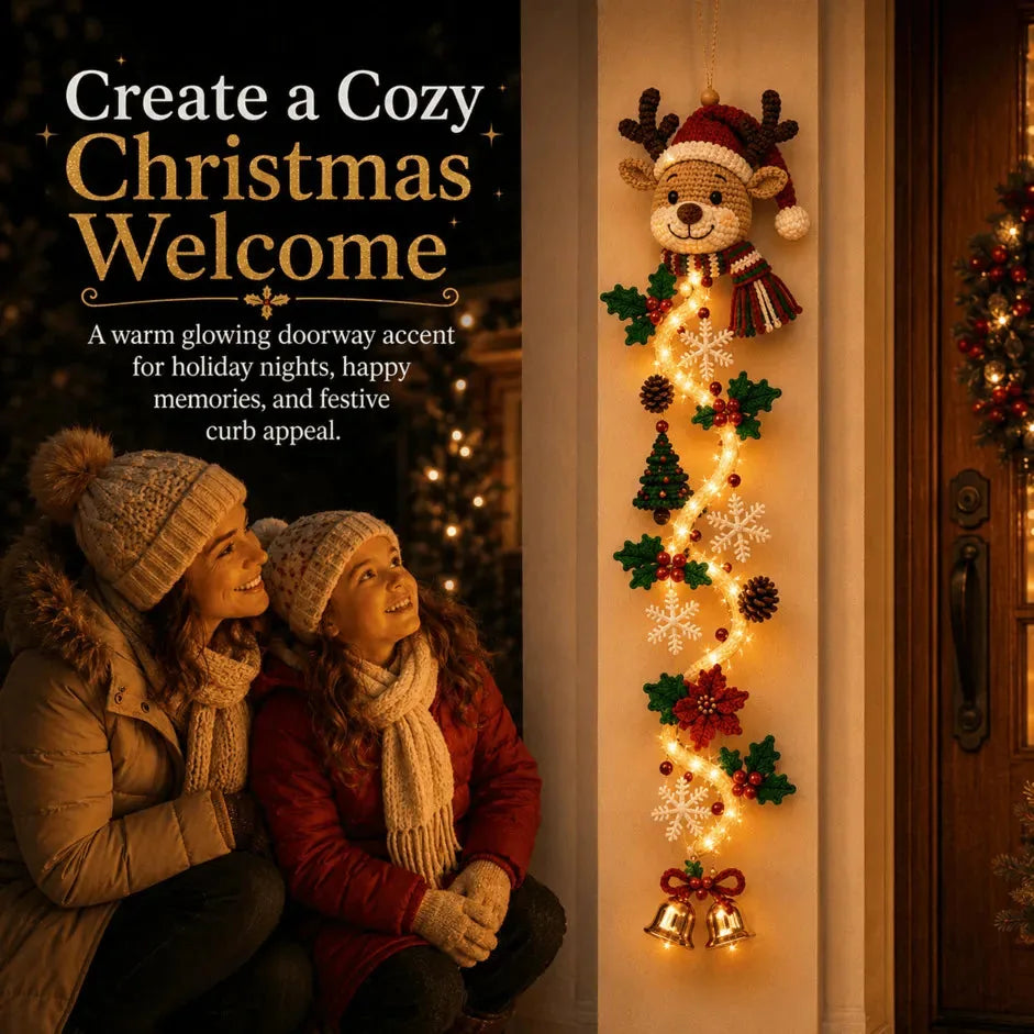 Lighted Christmas Door Hanger – 6 Designs – product image 3