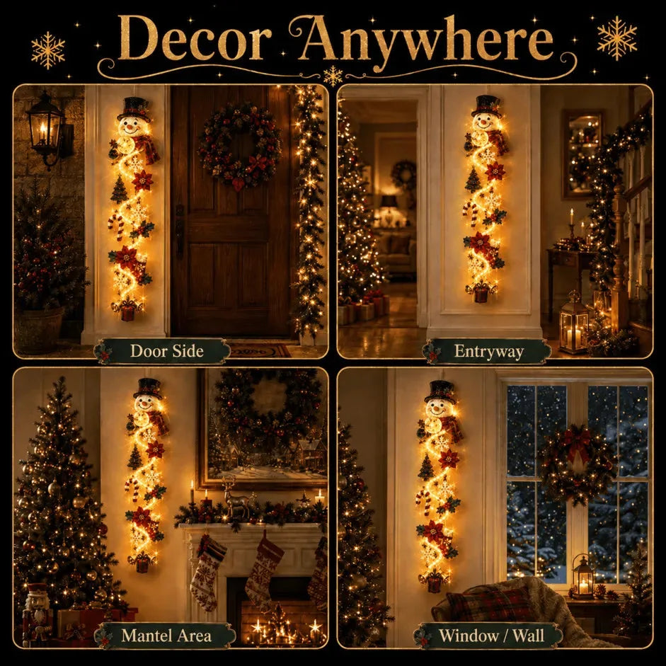 Lighted Christmas Door Hanger – 6 Designs – product image 5