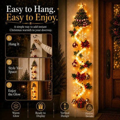 Lighted Christmas Door Hanger – 6 Designs – product image 6