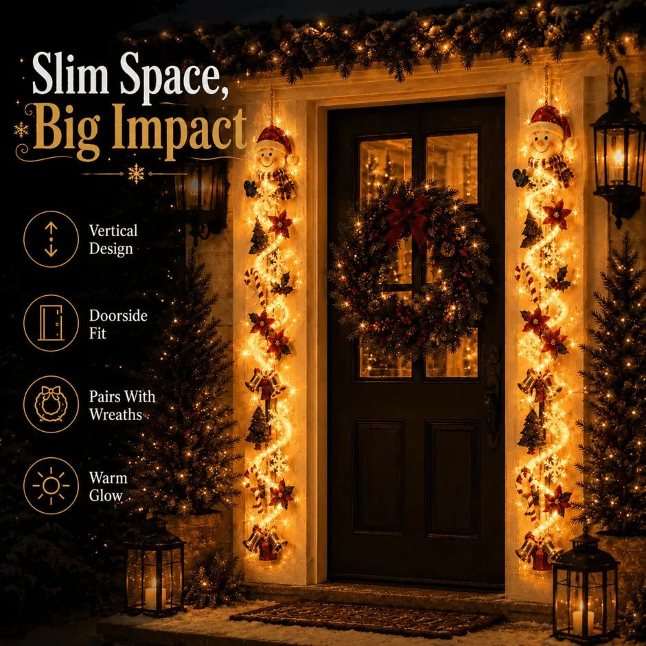 Lighted Christmas Door Hanger – 6 Designs – product image 7