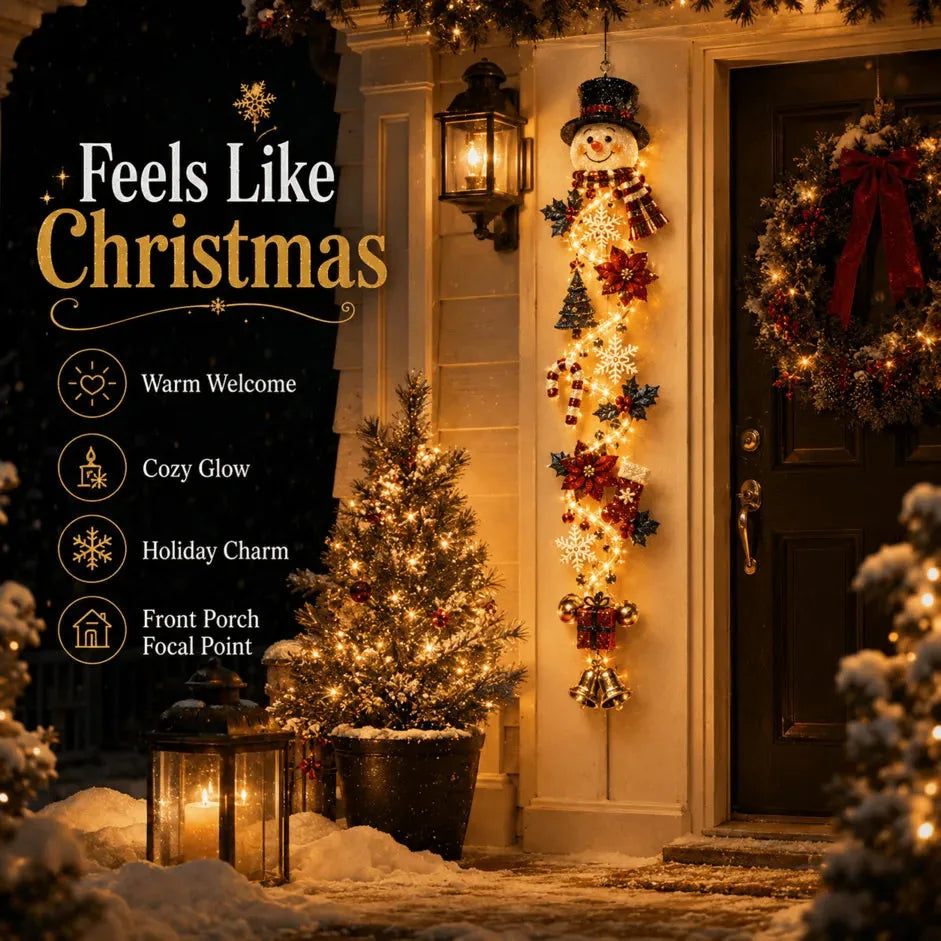 Lighted Christmas Door Hanger – 6 Designs – product image 8