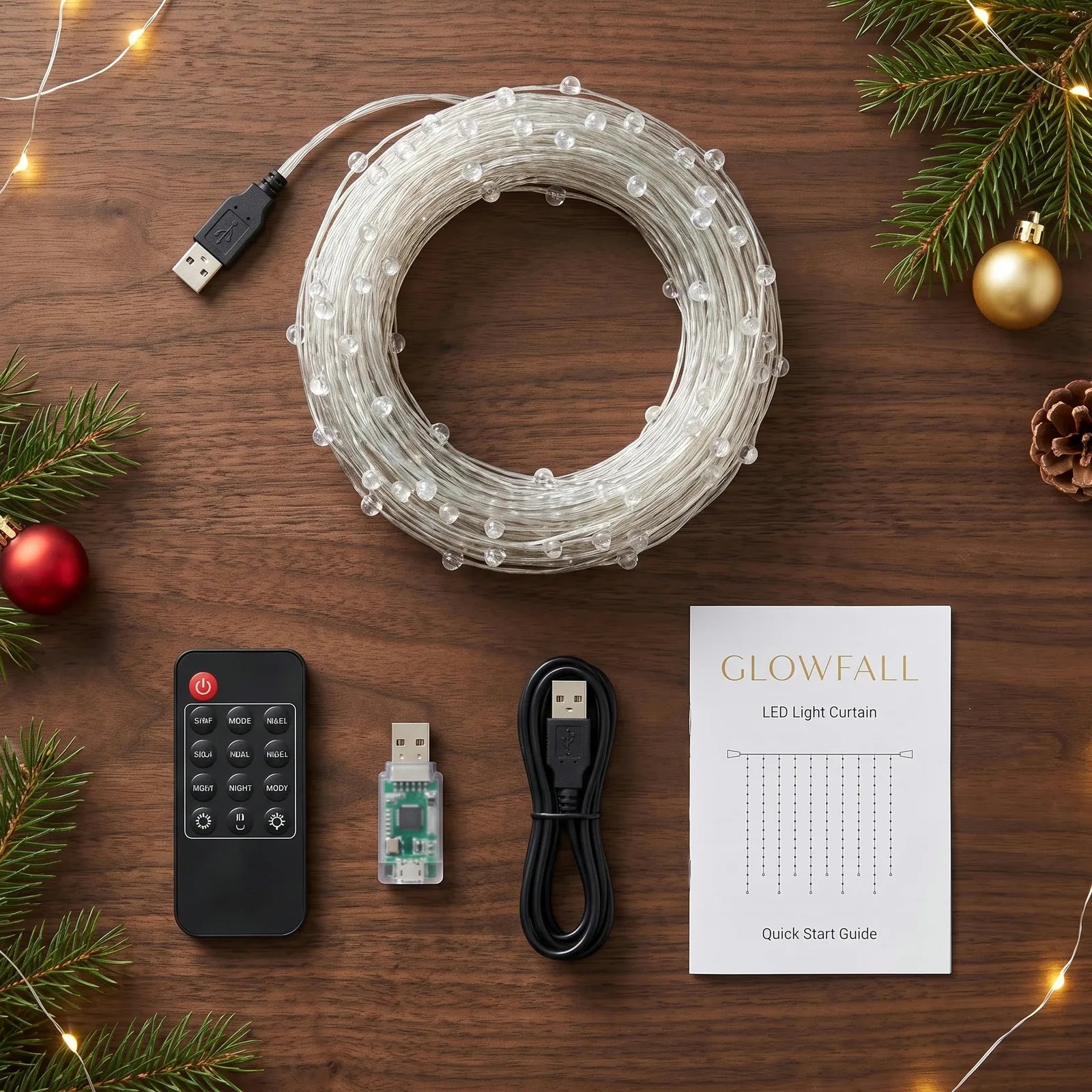 App-Controlled LED Curtain Lights – image 12