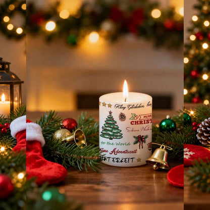 Christmas Candle Transfer Tattoo Set – 9 Sheets image 6