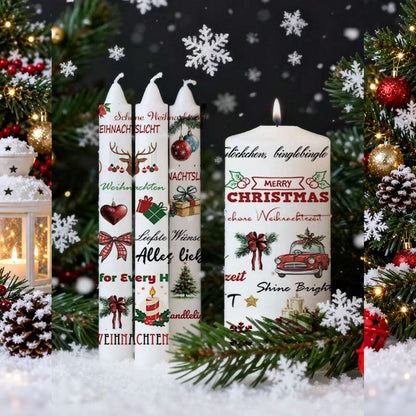 Christmas Candle Transfer Tattoo Set – 9 Sheets image 7
