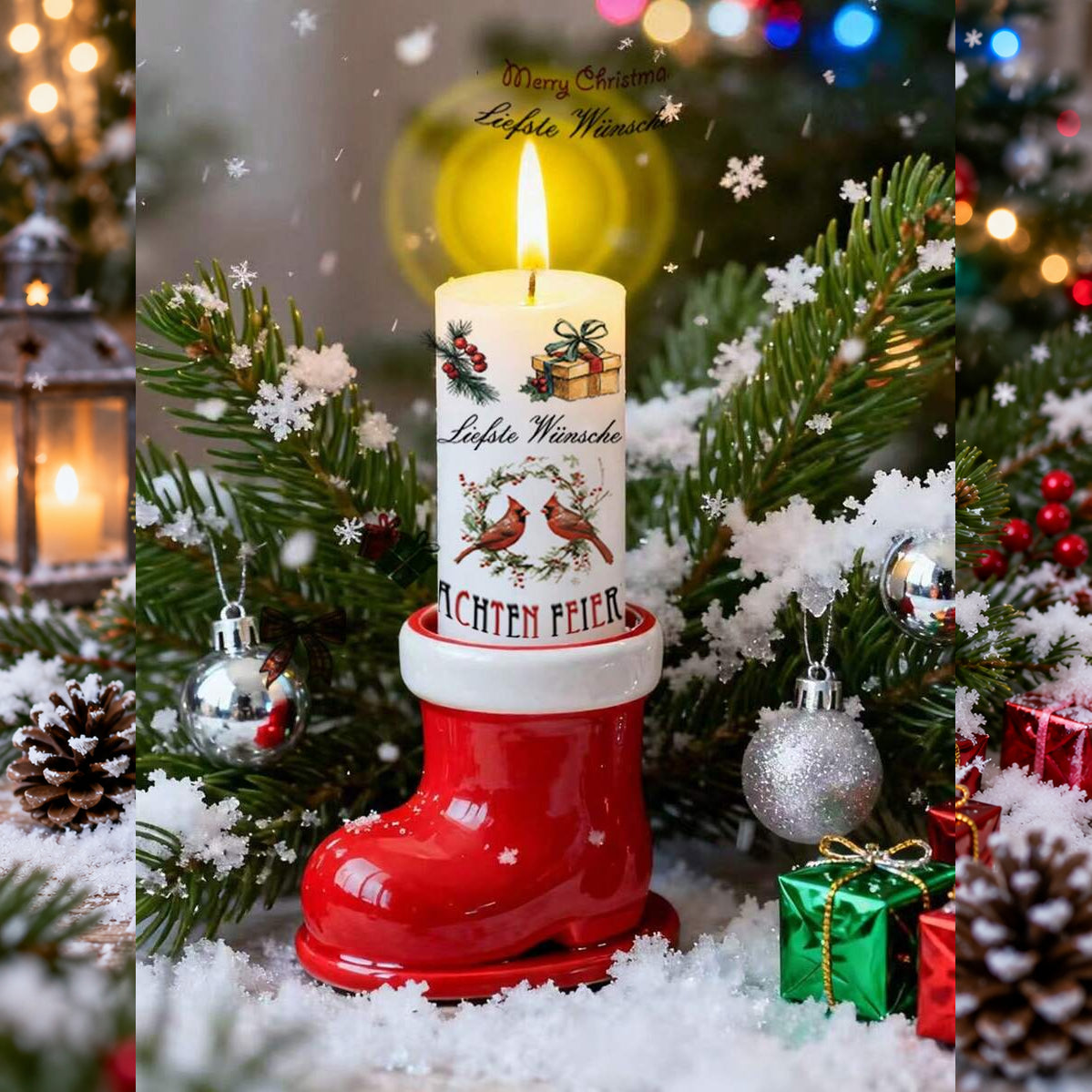 Christmas Candle Transfer Tattoo Set – 9 Sheets image 8