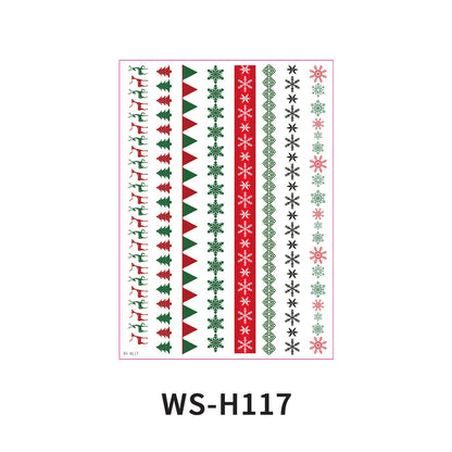 Christmas Candle Transfer Tattoo Set – 9 Sheets image 11