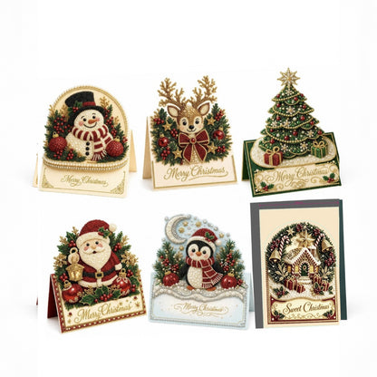 3D Christmas Greeting Card Set – 6 Pack image 10