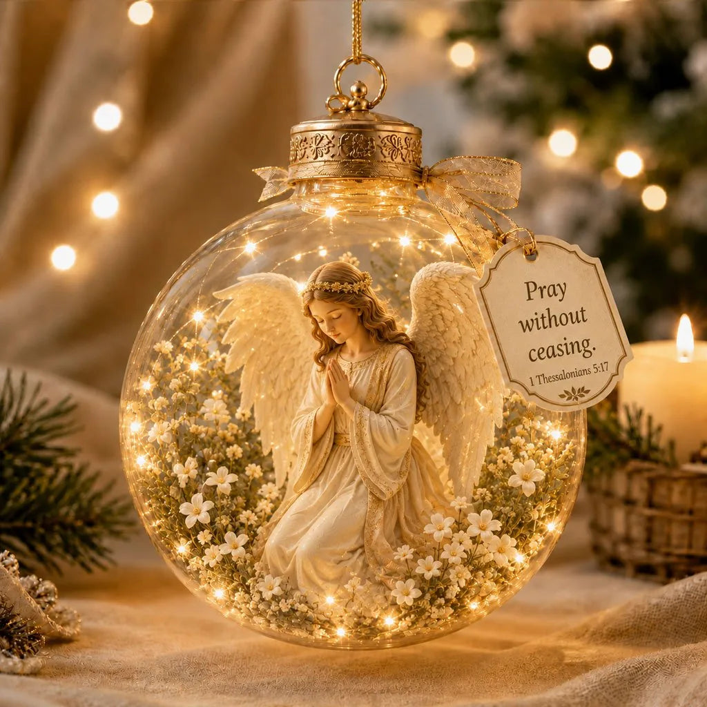Lighted Christian Scripture Keepsake Ornament – image 4