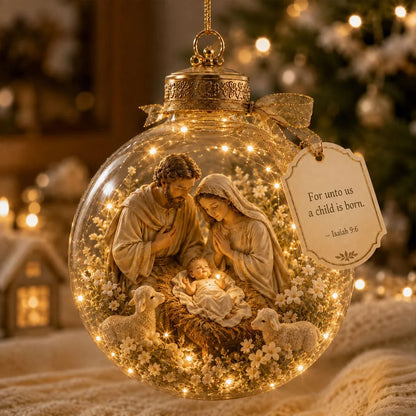 Lighted Christian Scripture Keepsake Ornament – image 5