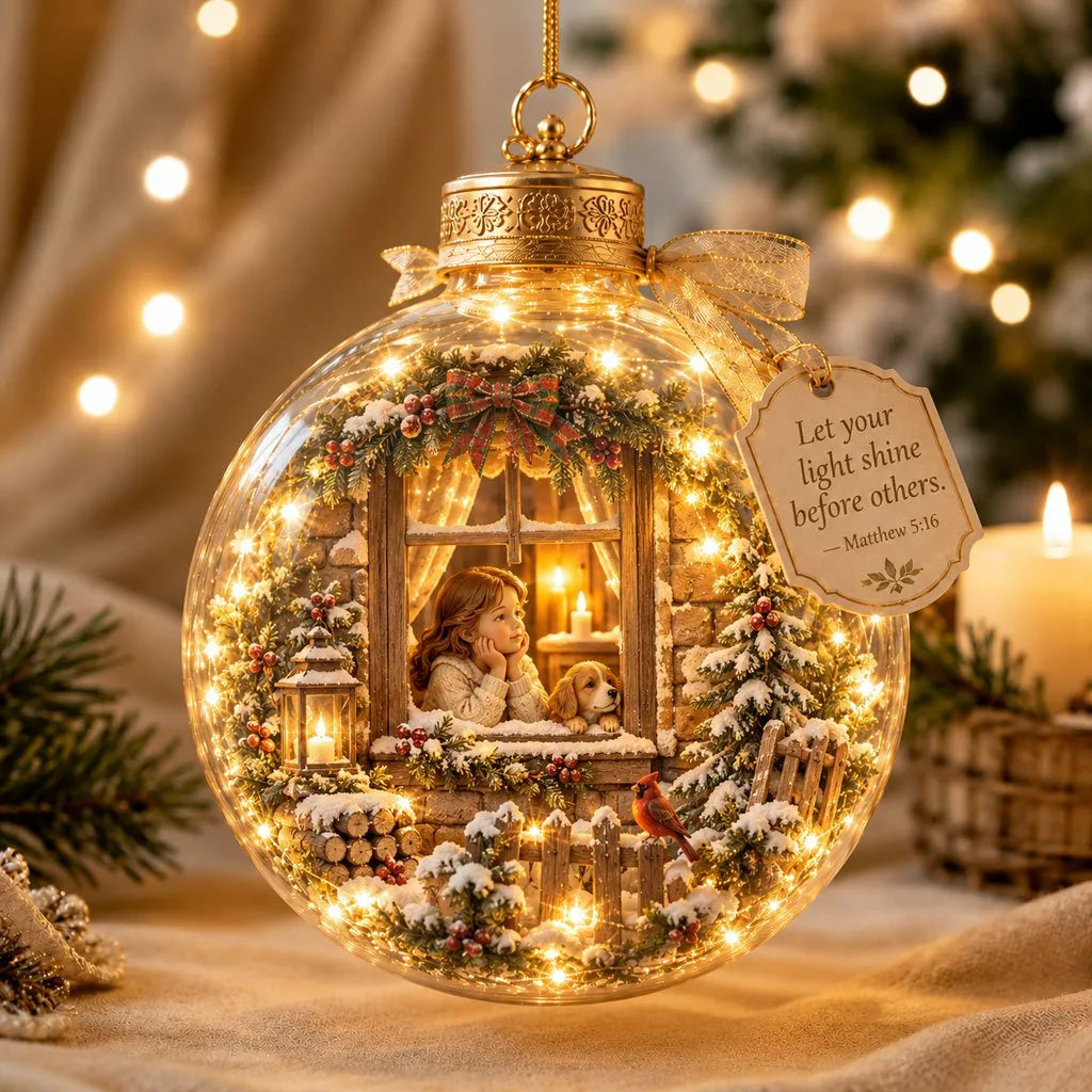 Lighted Christian Scripture Keepsake Ornament – image 8