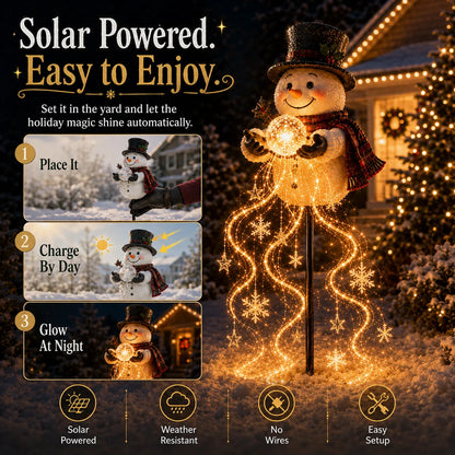 Snowman Magic Fountain Garden Light – image 5