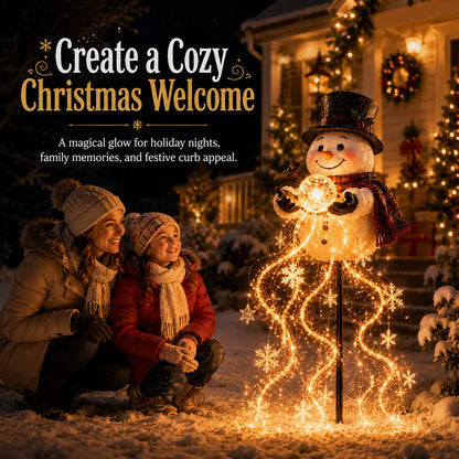 Snowman Magic Fountain Garden Light – image 6