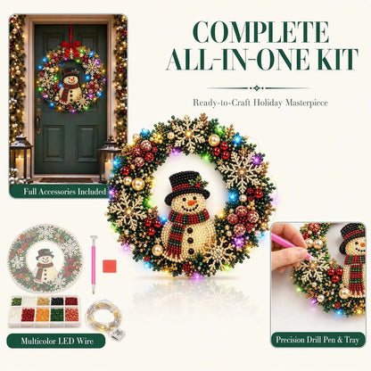 DIY Pearl Light Christmas Wreath Kit – image 3