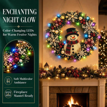 DIY Pearl Light Christmas Wreath Kit – image 4