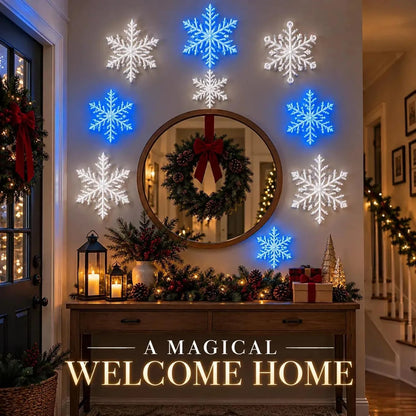 Stick-On LED Snowflake Wall Lights – image 3