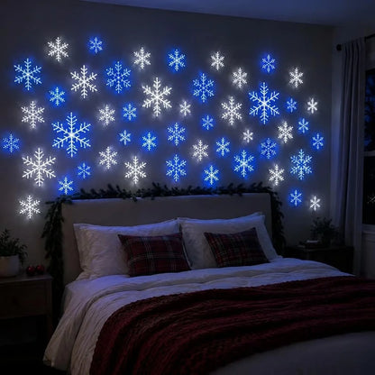 Stick-On LED Snowflake Wall Lights – image 5