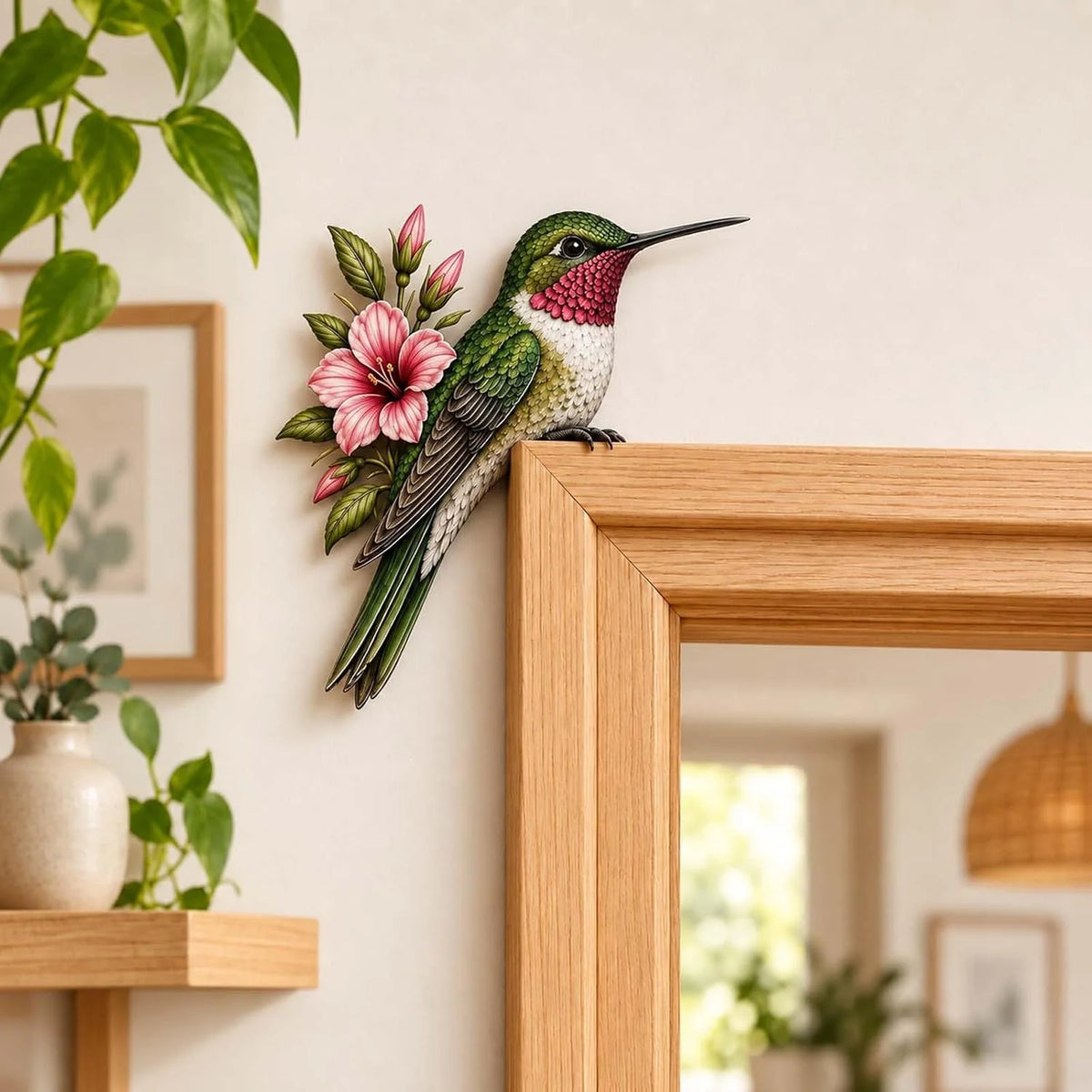 Metal Bird Door Topper for Nature-Inspired Room Décor – image 1