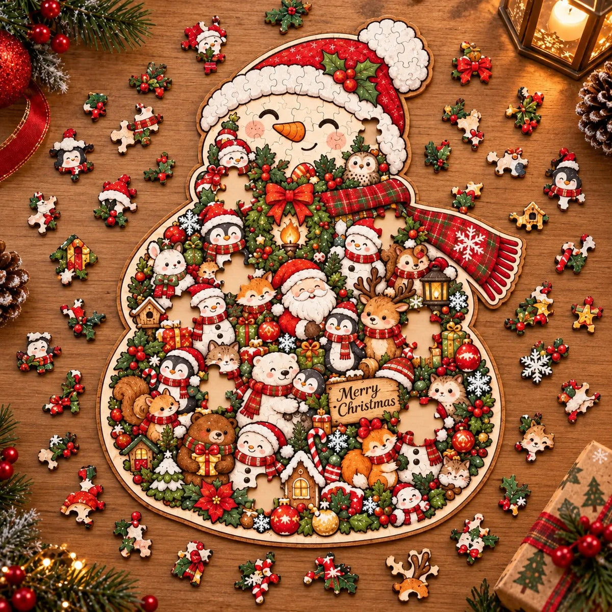 Christmas Keepsake Wooden Puzzle Ornament for Family Traditions – image 5