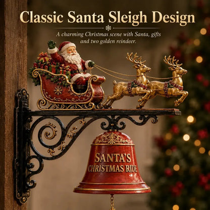 Santa Sleigh and Reindeer Bell for Festive Door and Outdoor Décor – image 5