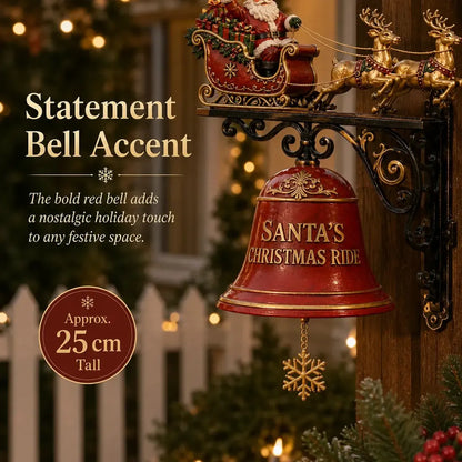 Santa Sleigh and Reindeer Bell for Festive Door and Outdoor Décor – image 6