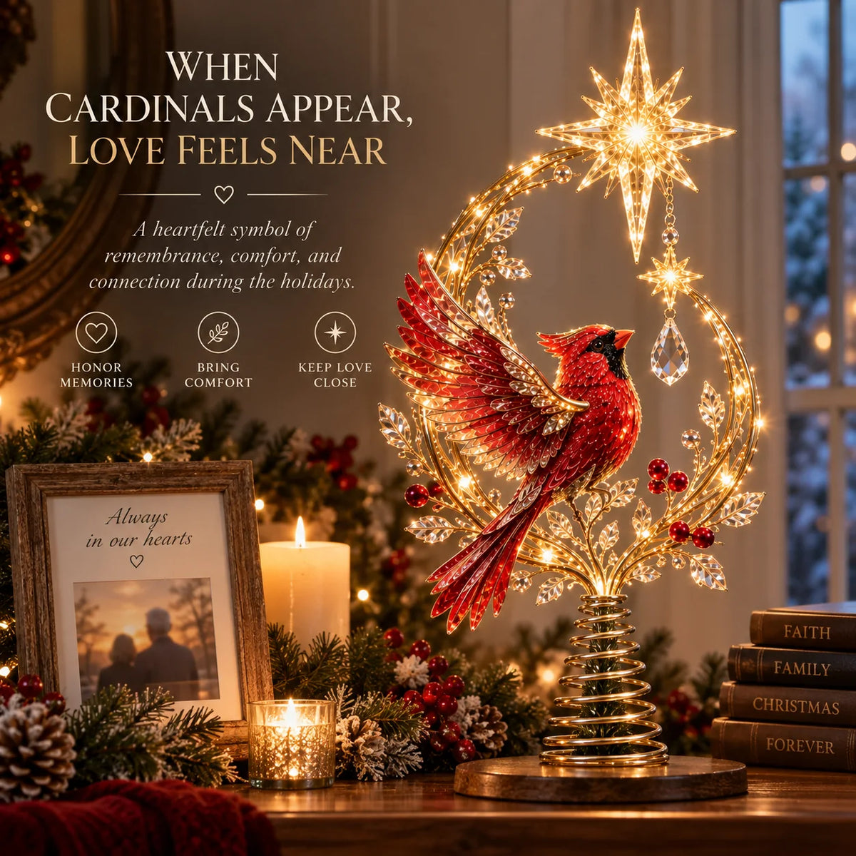 Lighted Christmas Tree Topper Collection for Meaningful Holiday Displays – image 2