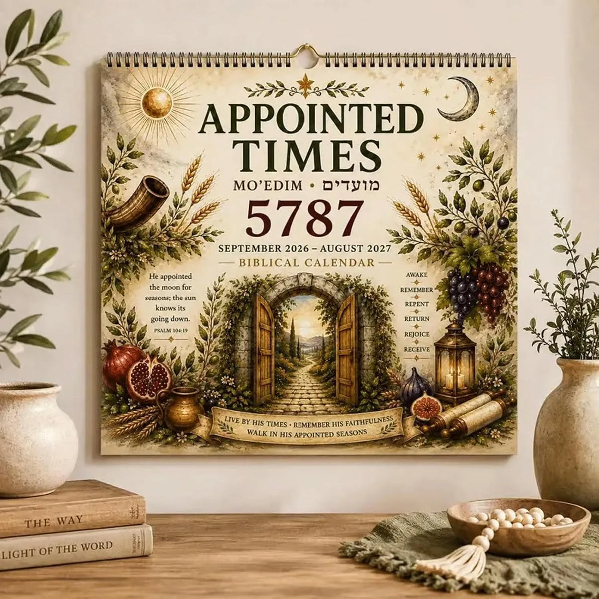 2026–2027 Hebrew Holiday and Shabbat Wall Calendar – image 6