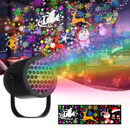 USB Christmas Projection Light in Black or White Housing – image 2
