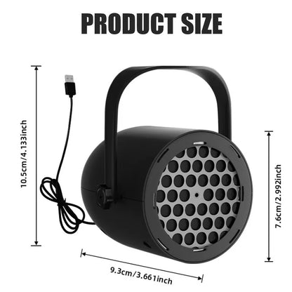 USB Christmas Projection Light in Black or White Housing – image 3