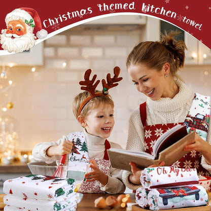 Christmas Kitchen Towel Set in Festive Prints – image 2