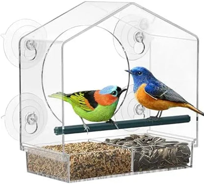 Clear Window Bird Feeder for Close-Up Backyard Watching — view 7