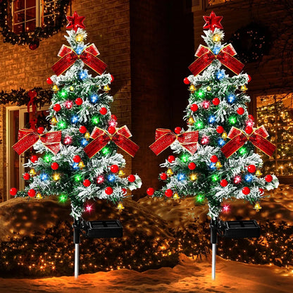 Solar Christmas Tree Stake Light for Garden and Pathway Displays — view 4